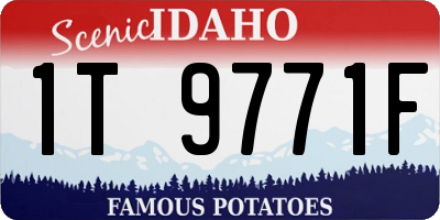 ID license plate 1T9771F