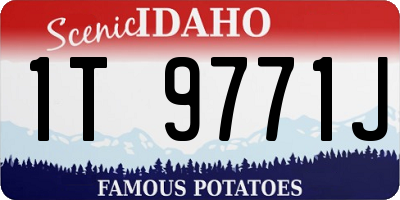 ID license plate 1T9771J