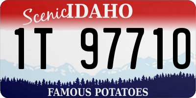 ID license plate 1T9771O