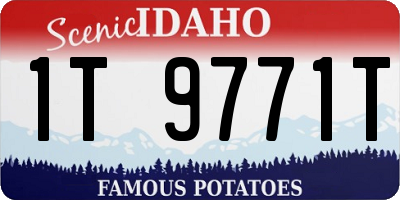 ID license plate 1T9771T