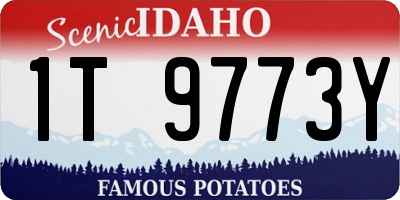 ID license plate 1T9773Y