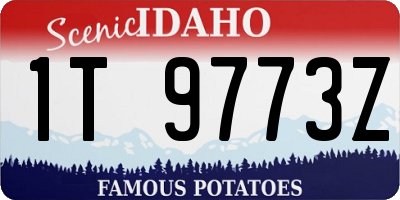 ID license plate 1T9773Z