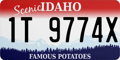 ID license plate 1T9774X