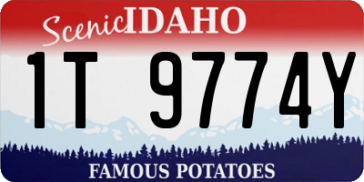 ID license plate 1T9774Y