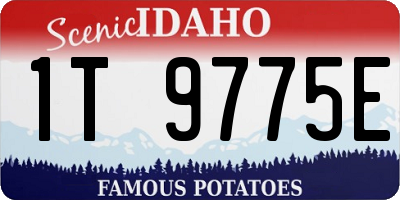 ID license plate 1T9775E