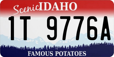 ID license plate 1T9776A