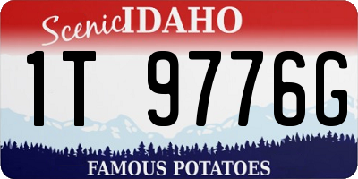 ID license plate 1T9776G