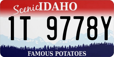 ID license plate 1T9778Y