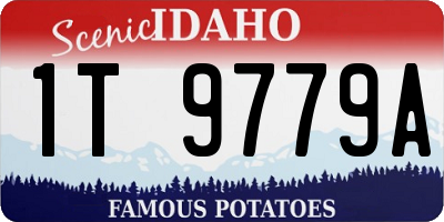 ID license plate 1T9779A