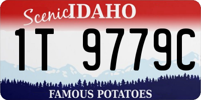 ID license plate 1T9779C