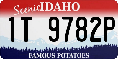 ID license plate 1T9782P