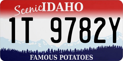 ID license plate 1T9782Y