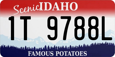 ID license plate 1T9788L