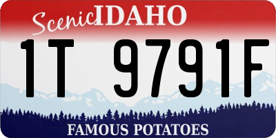 ID license plate 1T9791F