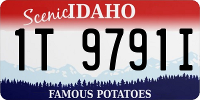 ID license plate 1T9791I