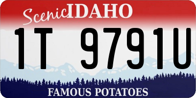 ID license plate 1T9791U
