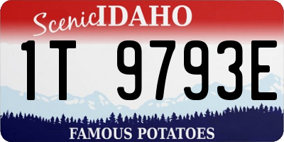 ID license plate 1T9793E