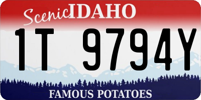 ID license plate 1T9794Y