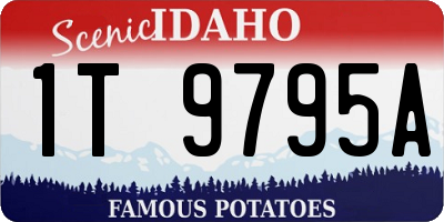 ID license plate 1T9795A