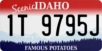 ID license plate 1T9795J
