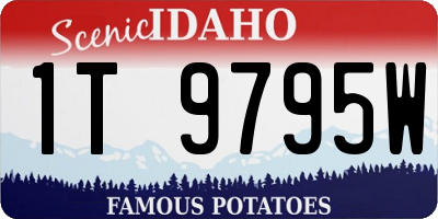 ID license plate 1T9795W