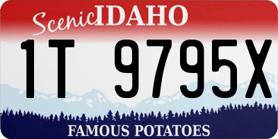 ID license plate 1T9795X