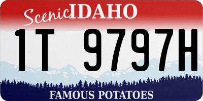 ID license plate 1T9797H