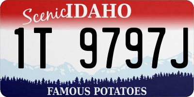 ID license plate 1T9797J