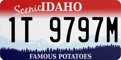 ID license plate 1T9797M