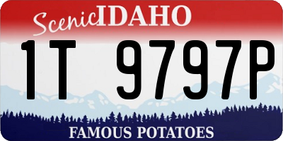 ID license plate 1T9797P