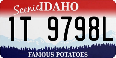 ID license plate 1T9798L