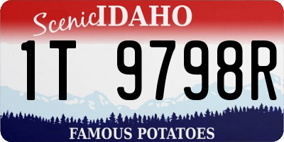 ID license plate 1T9798R