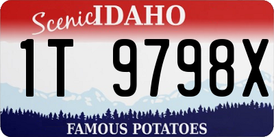 ID license plate 1T9798X