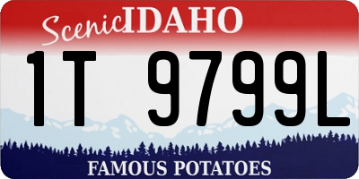 ID license plate 1T9799L