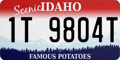 ID license plate 1T9804T