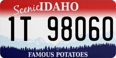 ID license plate 1T9806O