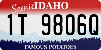 ID license plate 1T9806Q