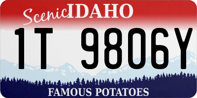 ID license plate 1T9806Y