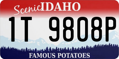 ID license plate 1T9808P