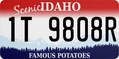 ID license plate 1T9808R