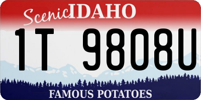 ID license plate 1T9808U