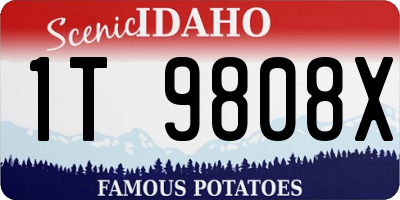 ID license plate 1T9808X