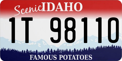 ID license plate 1T9811O
