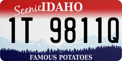 ID license plate 1T9811Q
