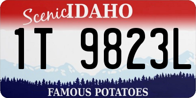 ID license plate 1T9823L