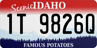 ID license plate 1T9826Q