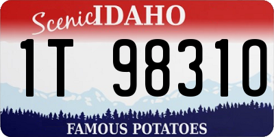 ID license plate 1T9831O