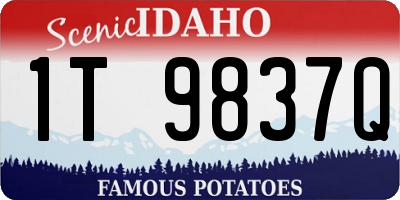 ID license plate 1T9837Q