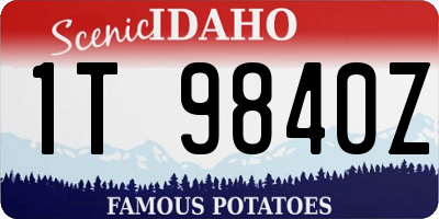 ID license plate 1T9840Z