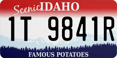 ID license plate 1T9841R